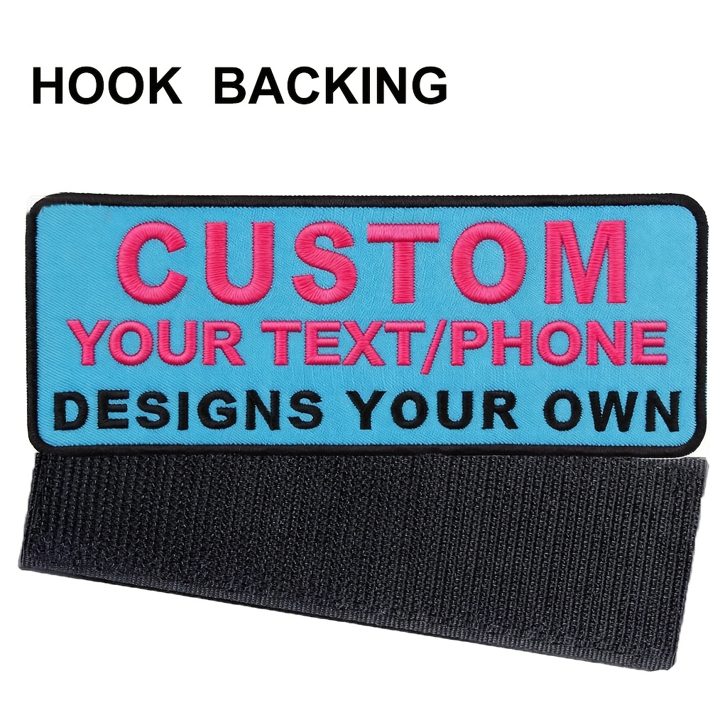 TEMU Étiquettes de nom colorées personnalisées, patchs tactiques détachables personnalisés, étiquettes de nom brodées, adaptées aux harnais pour