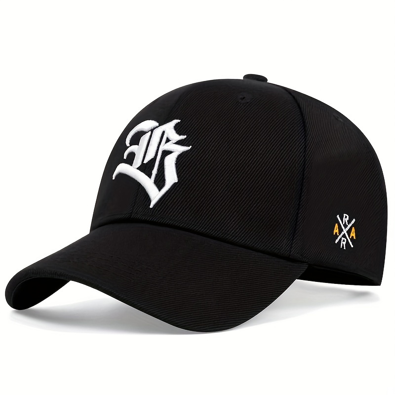 TEMU 1 Casquette de baseball d'extérieur pour femme avec lettre B, chapeau décontracté réglable pour /automne ou /été