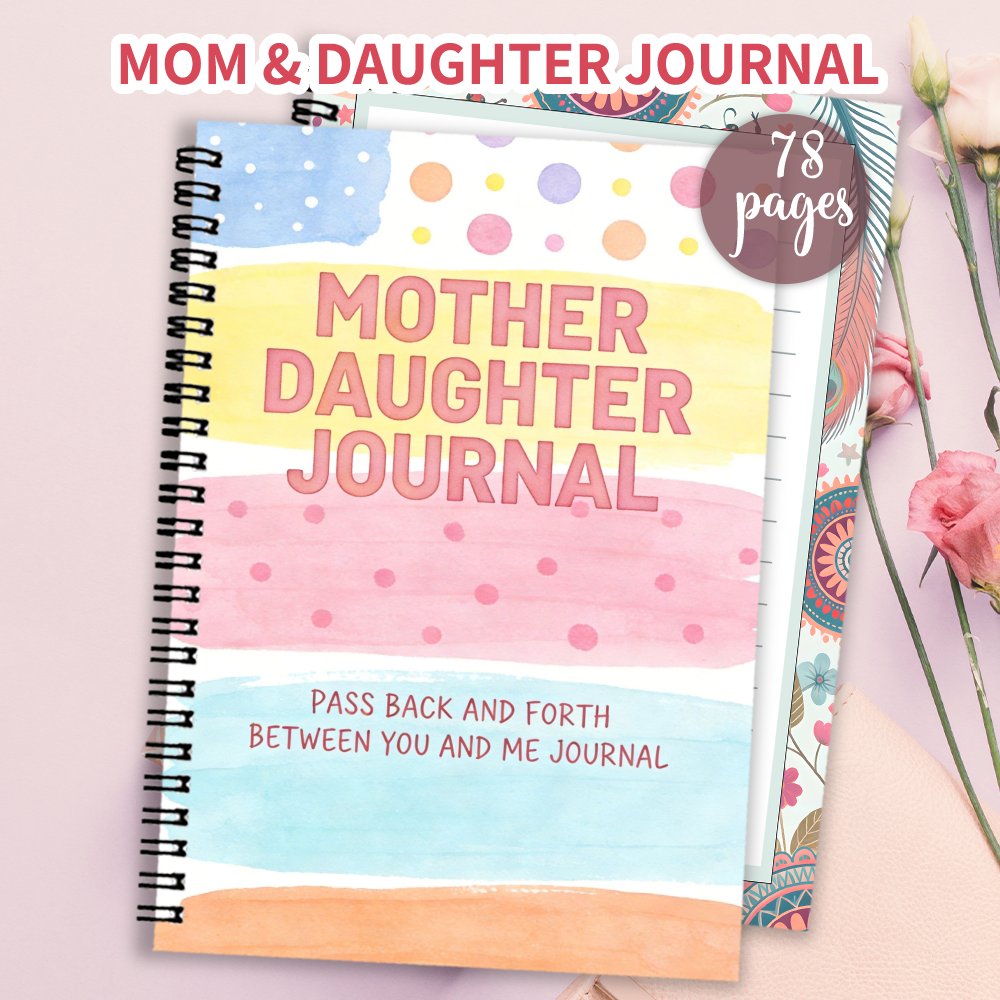 TEMU 1pc Mom And Daughter Journal - Interactive Diary With Writing Pages & Book Suitable For Mother-daughter Bonding Gift, Memories, Daily , ( To
