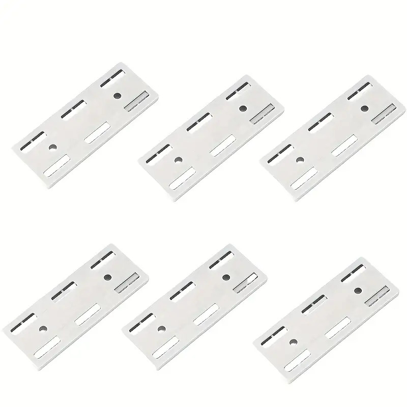 TEMU 6 Sujetadores y organizadores de cables autoadhesivos sin taladro - de plástico duraderas para montaje en pared con tiras adhesivas fuertes,