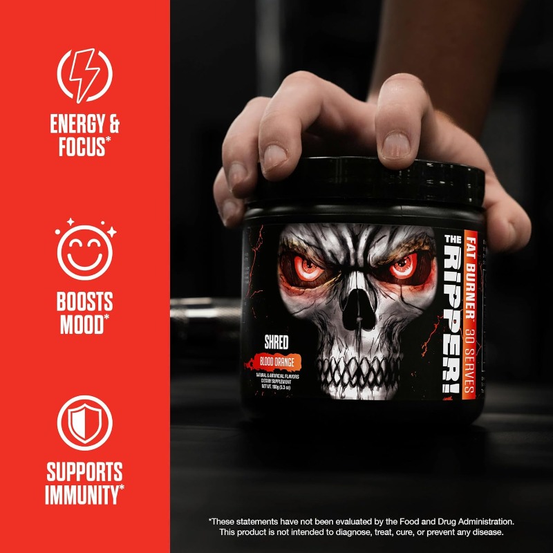 The Ripper Dietary Supplement Blue Raspberry Blue Raspberry 150 grams, Weight Management, Fastacting Supplement, Energizing Formula, Premium Formula, Quality Dietary Aid, Fat Burner, Diet Pill, Fitness Enthusiasts, Active Lifestyle