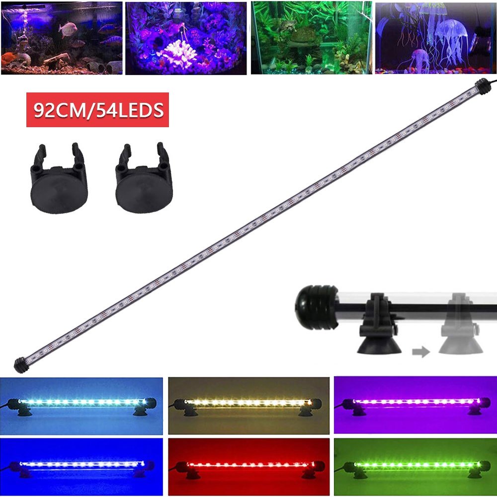 TEMU Rgb Aquarium Light Fish Tank Led Bar Lamp Aquarium Led Light Lighting Aqua Plant Fish Tank Lamp