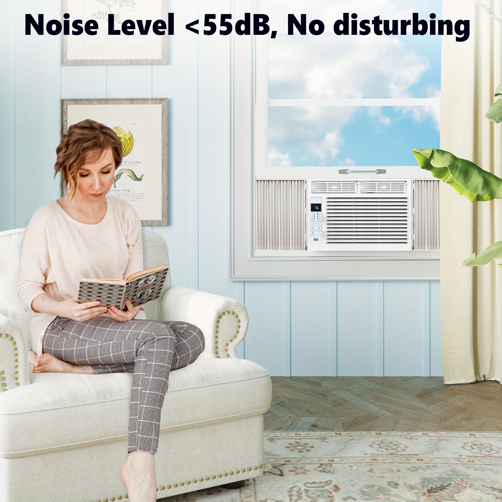 window air conditioner room cooling 24 hour timer eco Temu