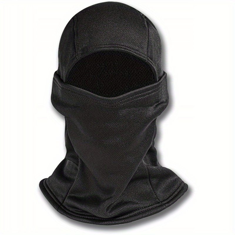 

Tactical Thermal Balaclava - Windproof, Breathable Ski Mask For Motorcycle Riding & Outdoor Sports, Machine Washable, Black