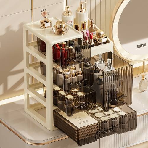 drawer style desktop organizer stationery storage file cabinet vanity cosmetics storage box