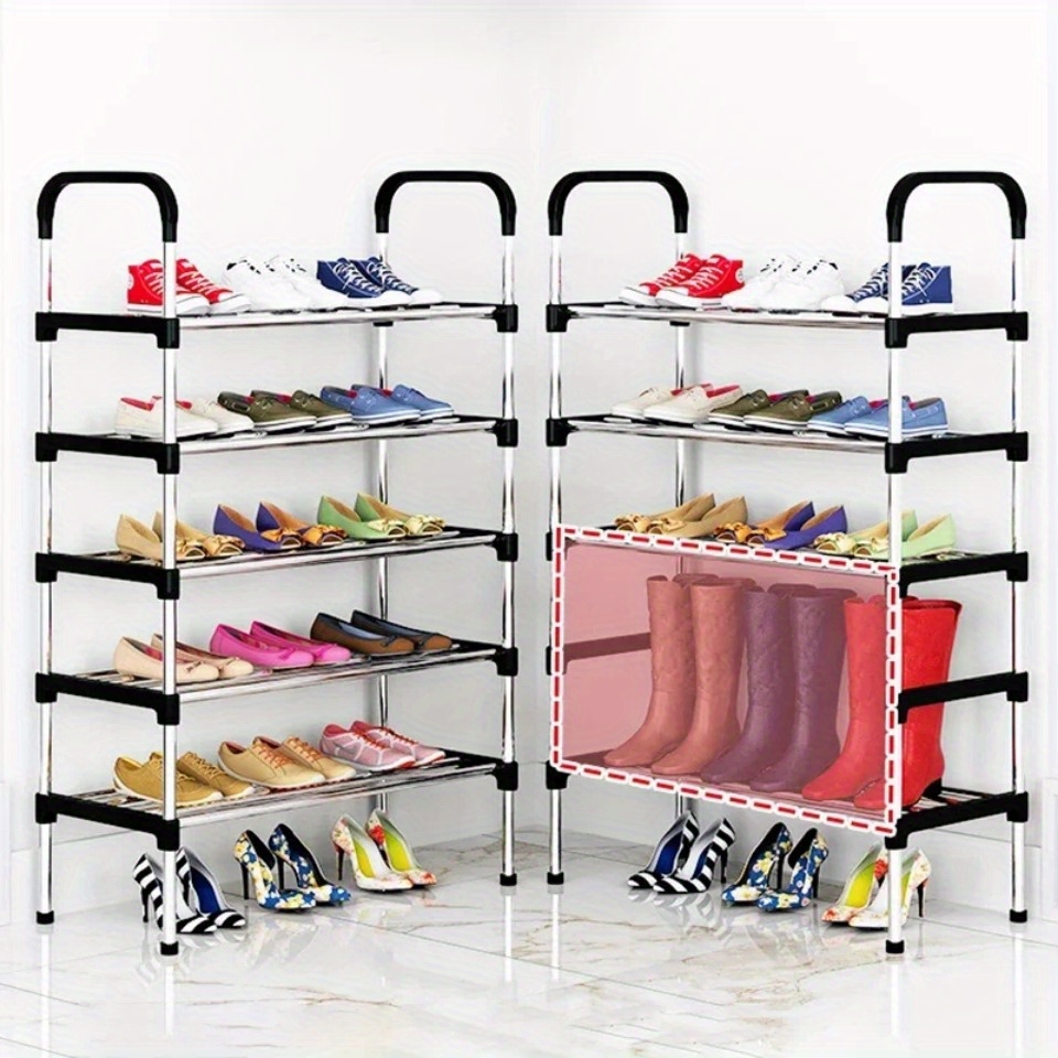 multi layer shoe storage rack with 3 4 5 6 layers designed to be dustproof and space saving for home and   use   organizing shoes in the entrance bedroom or living room details 1