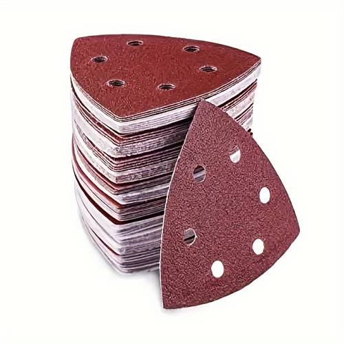 120 grit sanding disc set with 6 hole mouse shaped sander metal structure for grinding and finishing