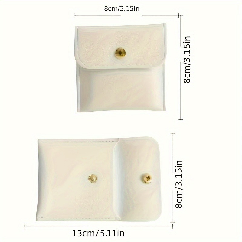 artificial leather jewelry bag multiple color button bags suitable for rings four colors are   for   endants necklaces perfect storage solution jewelry storage box storage Product details 6