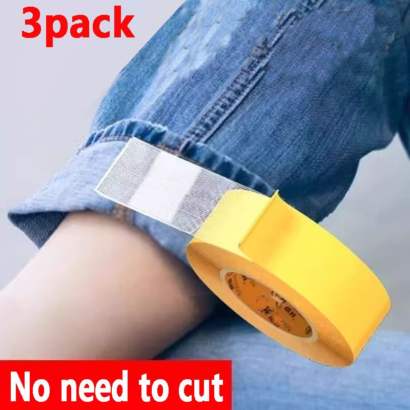 3 rolls strong   fabric tape   multi functional   hemming tape suitable for fabric clothing no sew self   fixing tape