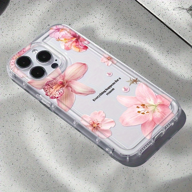 Phone Case: 1 Fashionable Pink Hibiscus Flower Air Phone Case, Suitable For Iphone 17 16 15 14 13 12 11 Pro Max, Air Plus, Xs Xr X 8 7 Se 2020