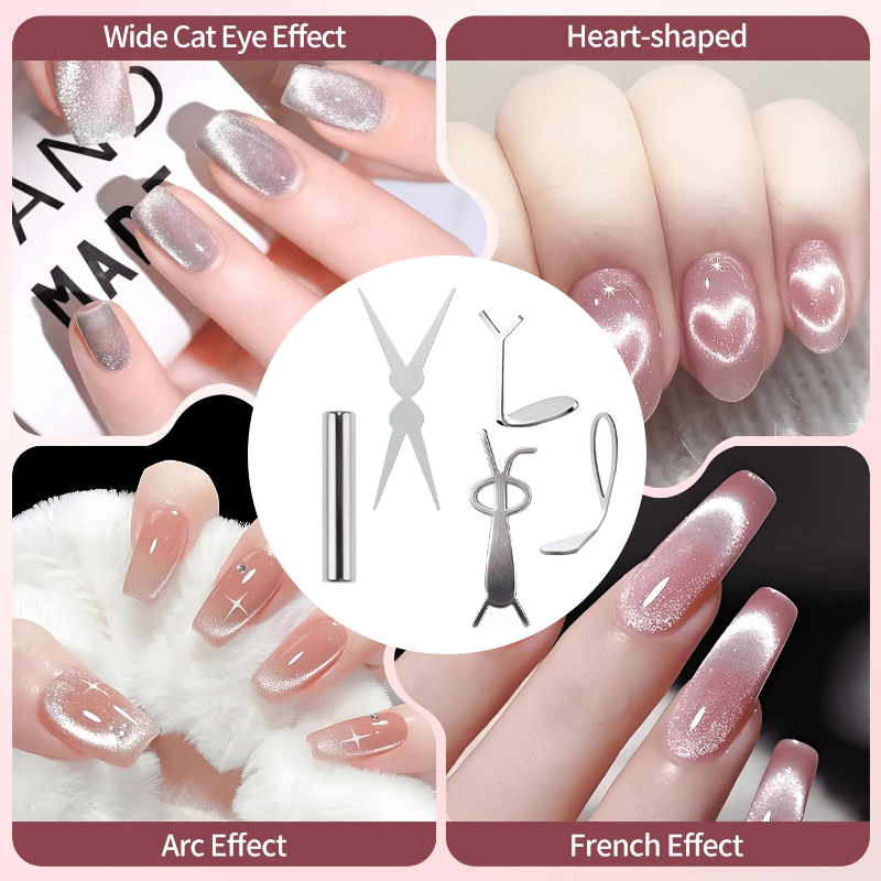 Image of Cat Eye Nail Art Kit, Black Hole Nail Art, Heart Nail Art, Nail Art, Nail Tools, Dual-use Cat Eye, Effects, Suitable For Diy Nail Art At Home, Ideal For Nail Salons And
