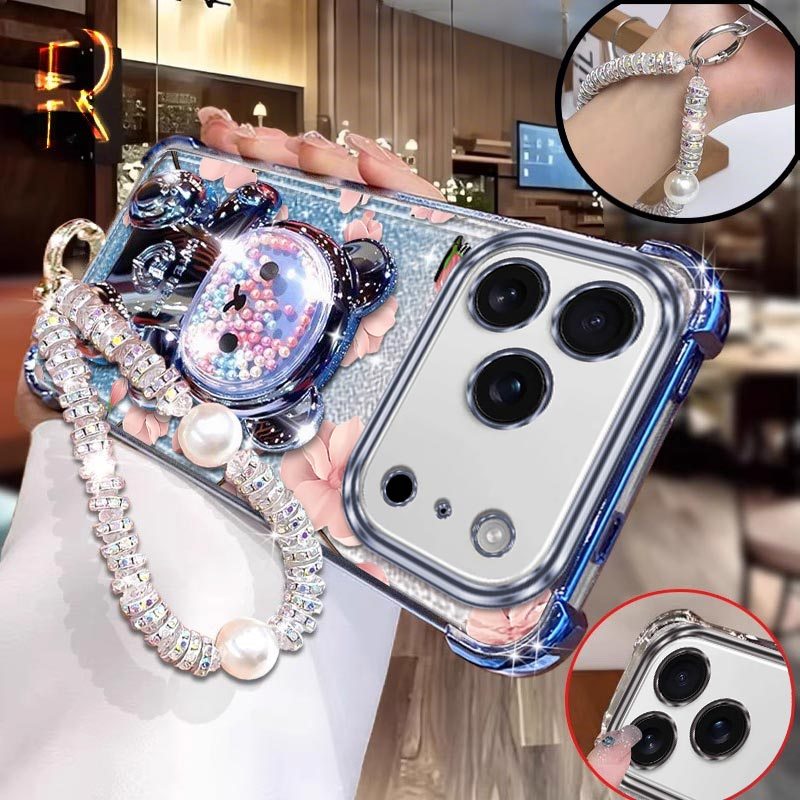 TEMU Phone Case: Iphone17promax Bright With A And Lanyard Pattern Comfortable Feel Protection Made Suitable For Iphone 17 Pro Max Phone Cases Ideal