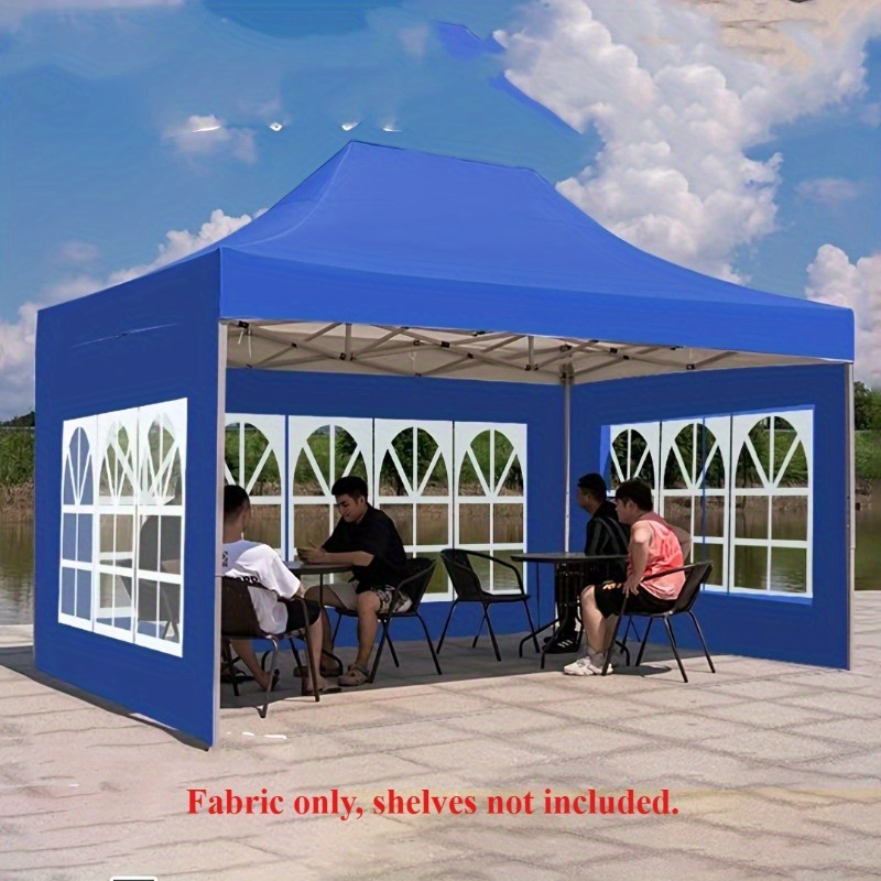 [1pc Folding Fence Cloth] 1pc Four Corner Sunshade Folding Fence Cloth, Four Side Thick Transparent Paulin | New Choice for Outdoor Life, Creating a Comfortable Leisure Space