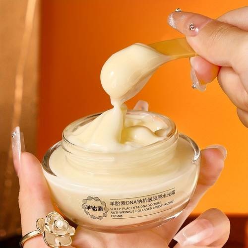 luxurious korean beauty cream containing extract collagen dna niacinamide and centella corrective firming cream suitable for women and men in beige shade elegantly packaged in golden 50 grams 1 76 ounces