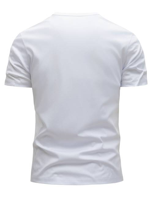 3 Pezzi Magliette Uomo 100% Cotone, T-Shirt Manica Corta Slim Fit Estate, Moda Casual Versatile Traspirante Collo Tondo con Stampa Lettere Cultura Città BOSTON