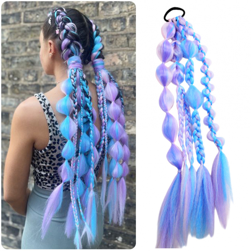 bubble braid extensions sold on Temu United States display picture 1