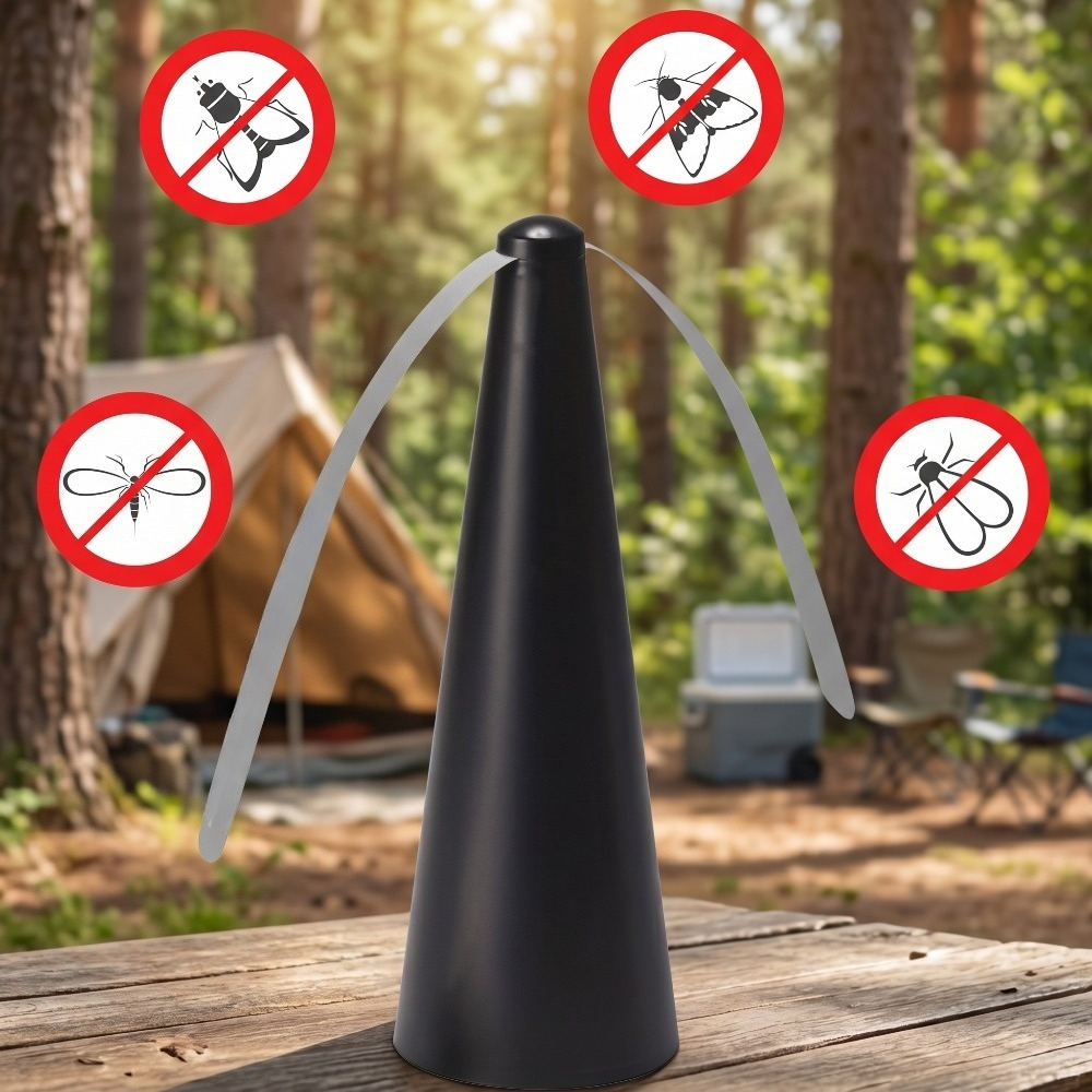 Image of A Physical Insect-repellent Fan, Portable And Quiet, Suitable For Picnics,, Barbecues, Kitchens And Many Other . Battery Powered, Batteries Not Included. Features And Sturdy Durable Construction.
