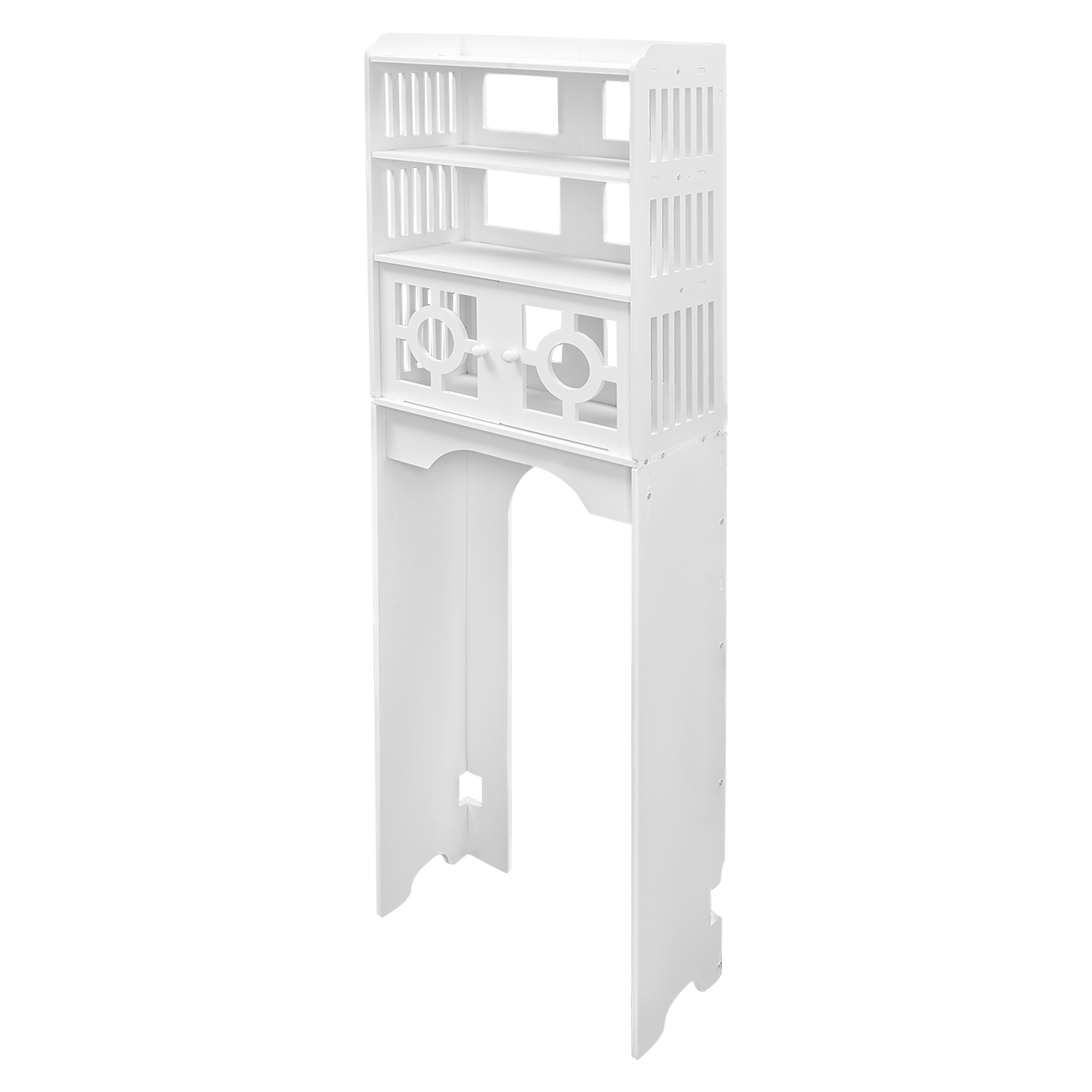 TEMU 1*4 Tier Toilet Cabinet, Over The Toilet Storage Cabinet, Bathroom Organizer For Tissues, Cosmetics, Lotions, Shampoos, Potted Plants
