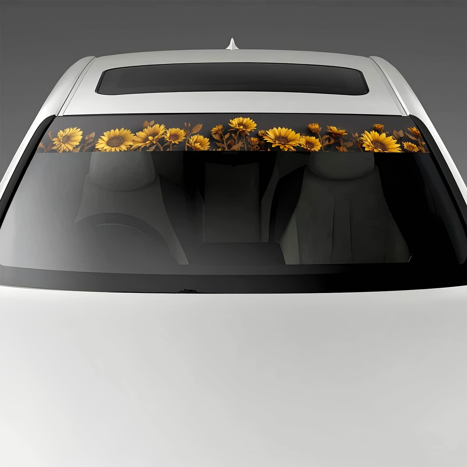 Premium Vinyl Electrostatic Rear Window Sticker Featuring , Ideal For Trucks, Suvs, And Sedans. This Non-reusable Transparent Decoration Offers Sun Protection And Is