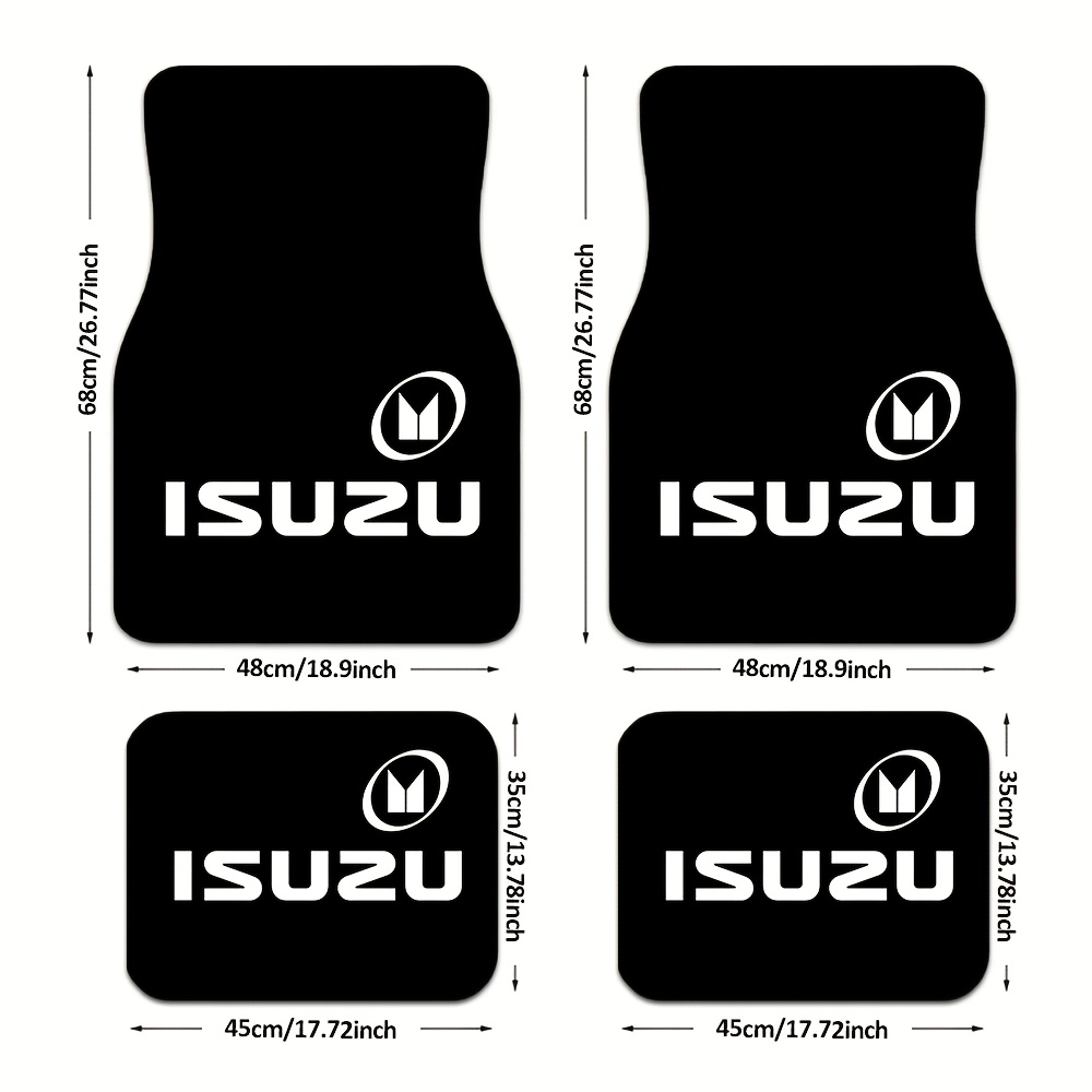 TEMU For 4pcs Floor Mat, Style, Easy-to-clean Material, Suitable For All Models Of Cars, Trucks And Suvs, Is The Gift For Relatives , Decoration,