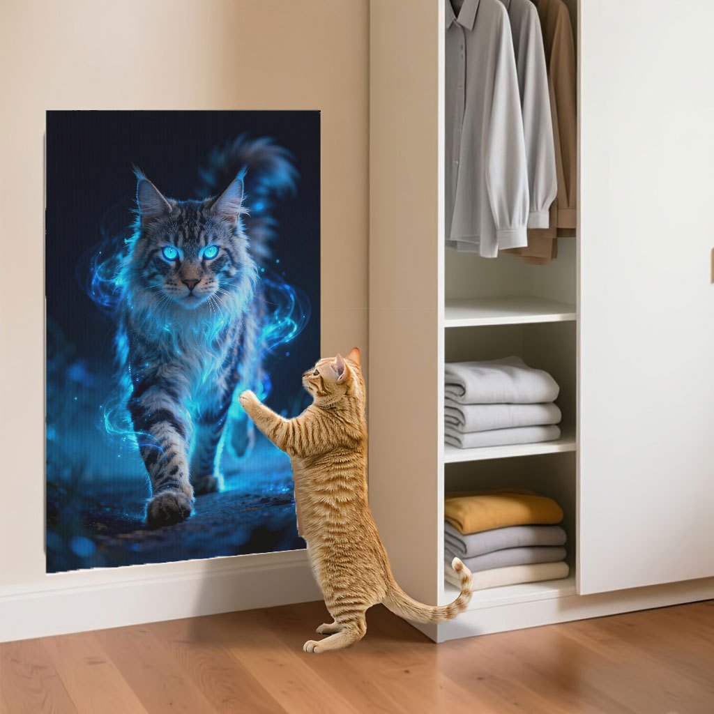 TEMU Cat Scratching Boards And Pads, Interactive Pet Toys For Indoor Cats, Clawing Mats, Self-adhesive Multifunctional Climbing Pads, Ideal For