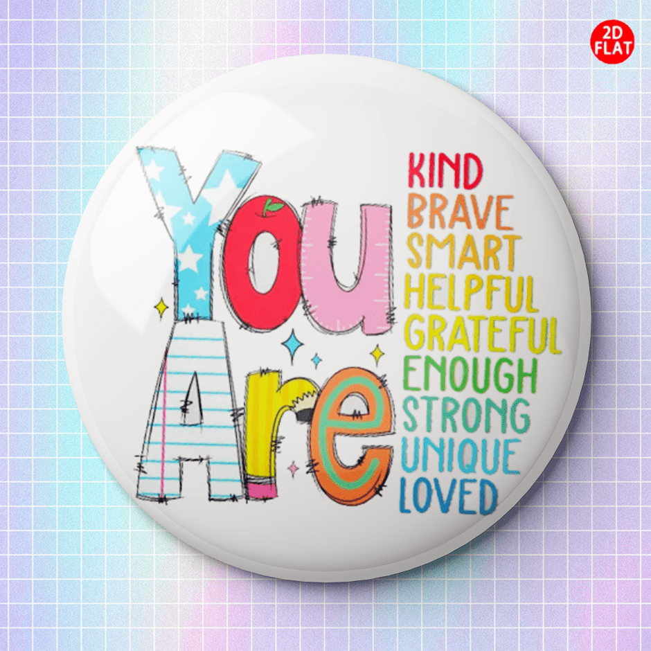 TEMU (2d Flat) Self-affirming Classic Fashion Brooch/pin/badge, With Jeans, Clothes, Backpacks, And Hats, Suitable For Collecting Small Additions, Is