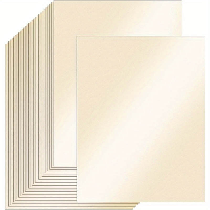 TEMU Creamy Glitter Cardstock, 8.3x11.7 Cards, 230g/80lb Metal Thick Paper For Diy Crafts, Invitations, Certificates, And Wedding Invitations