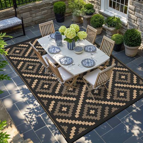 outdoor mat reversible plastic straw camping mat for patio deck rv lightweight durable mat