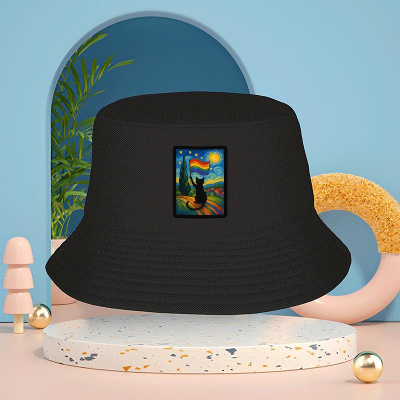 van starry night art beanie hat - iconic oil painting design  display picture 1