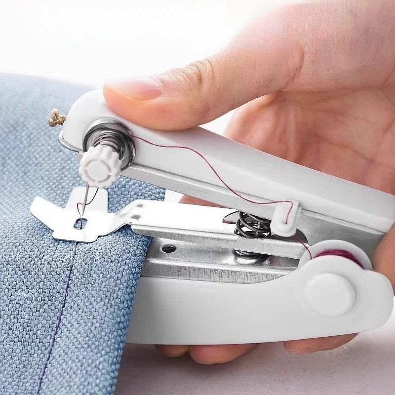 14 complimentary items 1 unit of a compact sewing machine manual for convenient sewing portable home tailor white 1pc small tailor