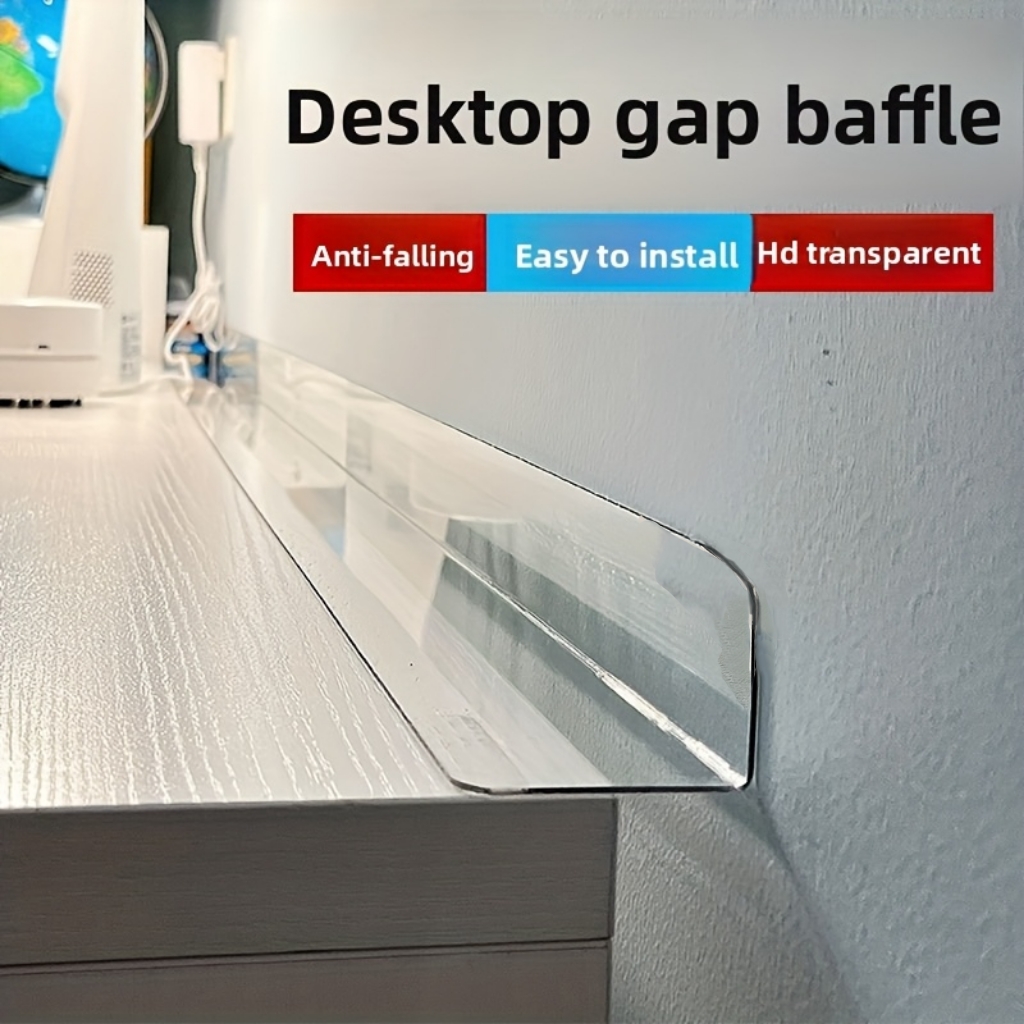 Image of L-shaped Fall , Transparent And . Prevents Cosmetics, Toiletries, And Office Supplies From Falling. Suitable For Small Display Racks. Supports Diy Projects With Any Item., Shelf Dividers