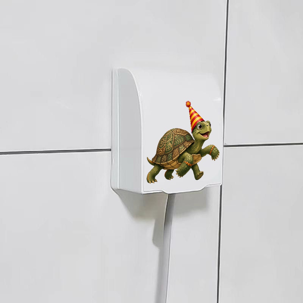 Party Turtle Plastic Outlet Cover with Cute Cartoon Design