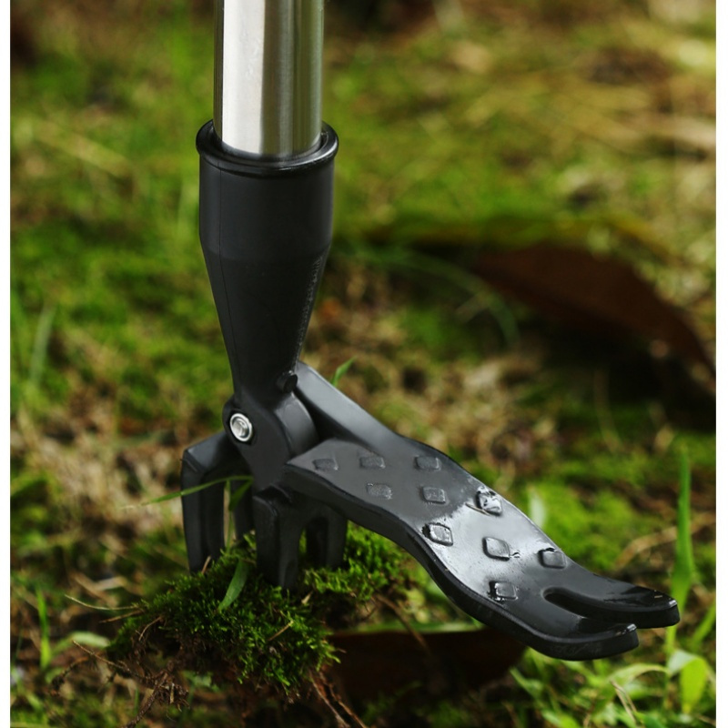 Stand-Up Weed Puller Tool With Wheels - Long Handle Root Remover For Garden & Lawn (No Bending!)