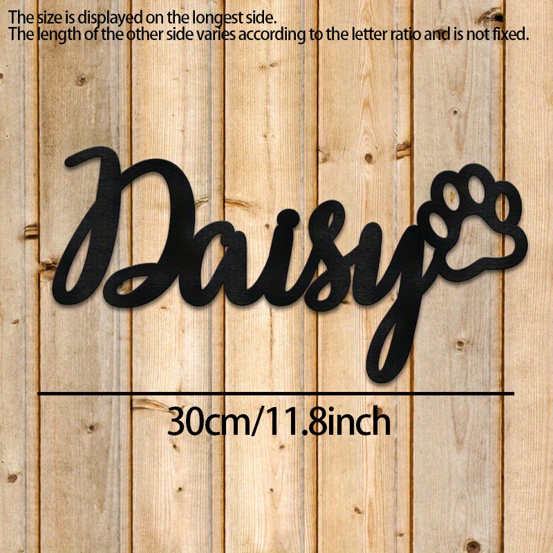 Image of Personalized Wooden Pet Names And Claws, Customized Wooden Dog Decorations, Cat And Dog Name Logos, Gifts For Dog Mothers And Fathers, Lost Pet Gifts, Cat Commemorative Gifts