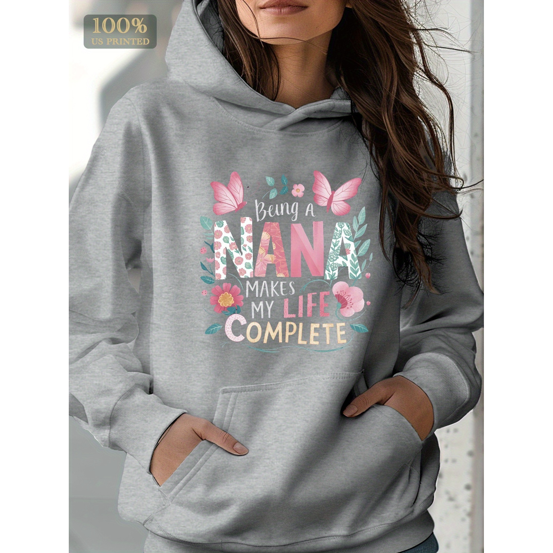 

1pc Women's " A " Graphic - Long Sleeve