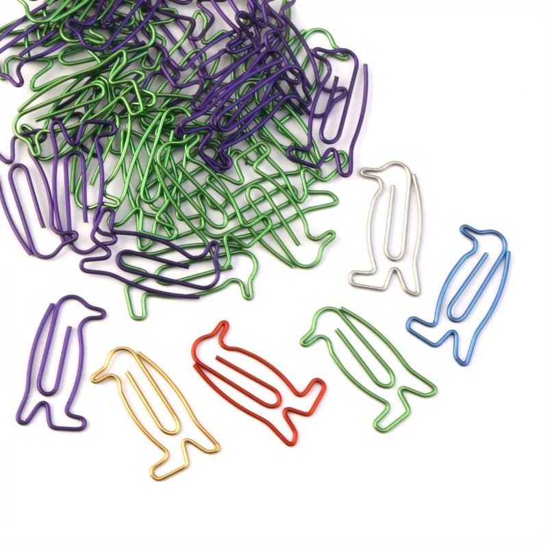 20 Or 50 Penguin-shaped Paper Clips, Small Penguin Bookmarks, Penguin Lovers And Female Colleagues As Christmas Or Birthday Gifts