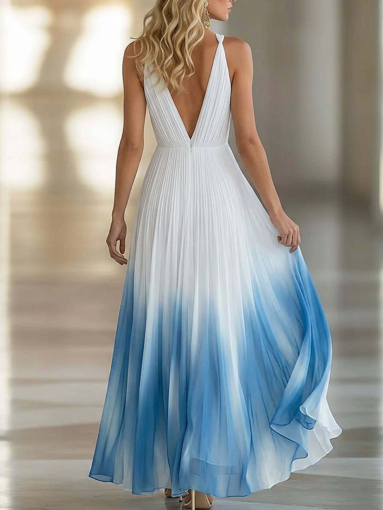 champagne brown bridesmaid dresses Elegant V-Neck Dark Chiffon Long Prom Dress theme:Witches & Wizards shoulder neckline that exudes Short Boho Dress Boho Style:Bridesmaid 2