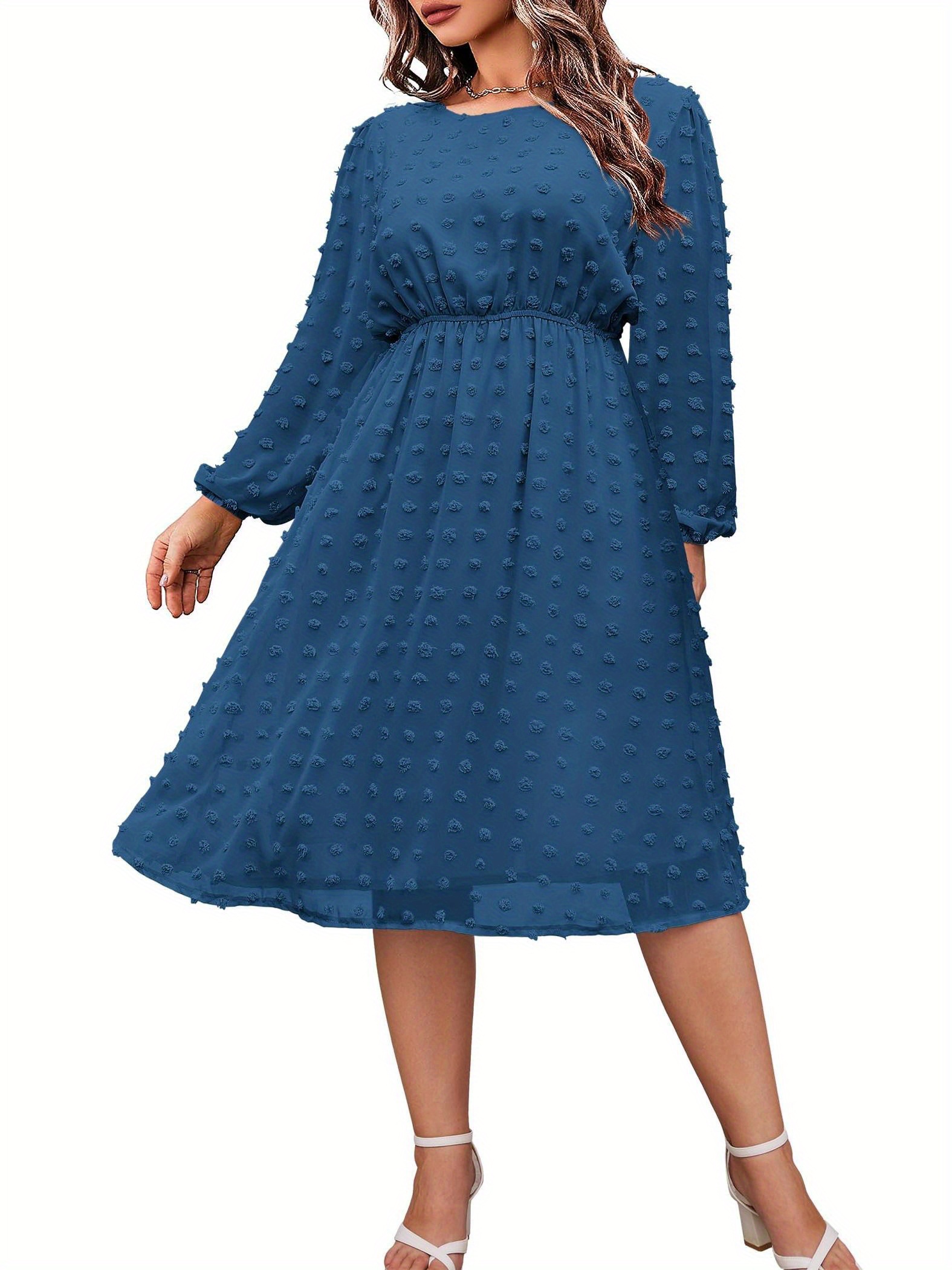 midi long sleeve winter dress Ladies Winter Dress
