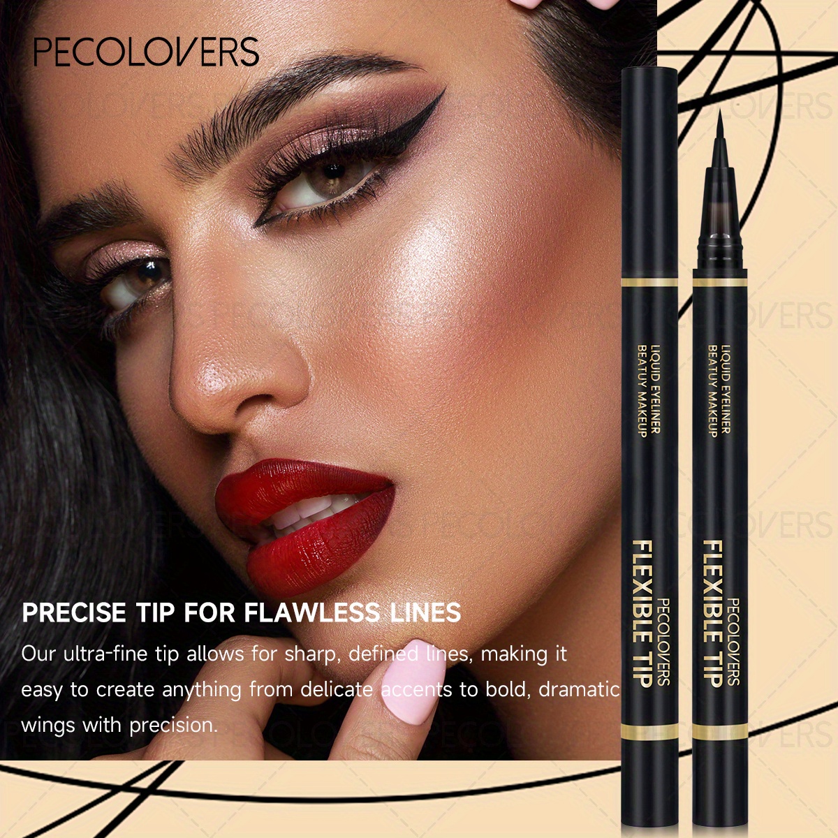 Liquid Eyeliner Pen, Quick-Dry Waterproof and Long-Lasting