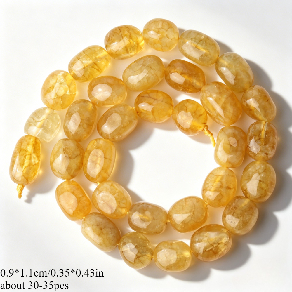 TEMU Perline distanziatrici ovali in naturale AA per creazione di gioielli, braccialetti, collane, lavori di cucito, componenti per perline regalo