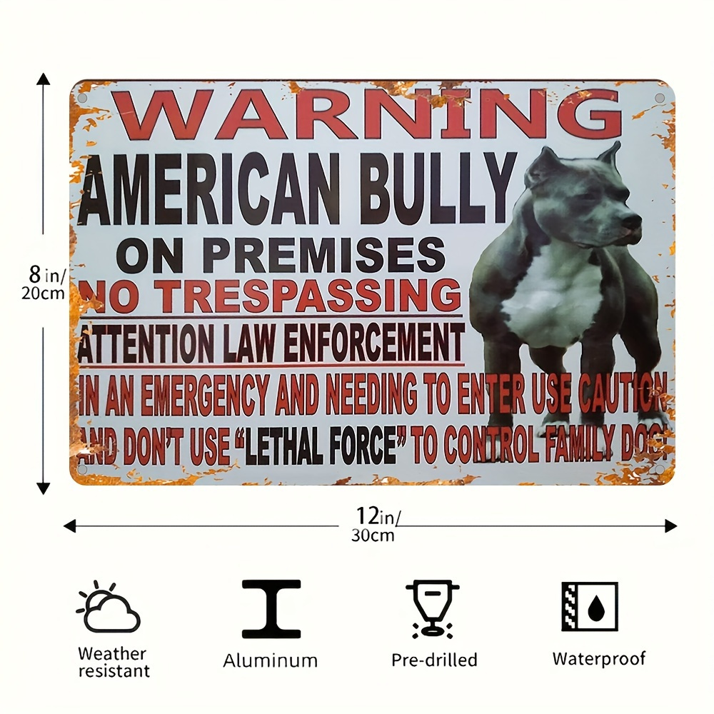 

On Premises" Uv-printed Aluminum Warning Sign - 7.87x11.81", Weatherproof & For Indoor/outdoor Use