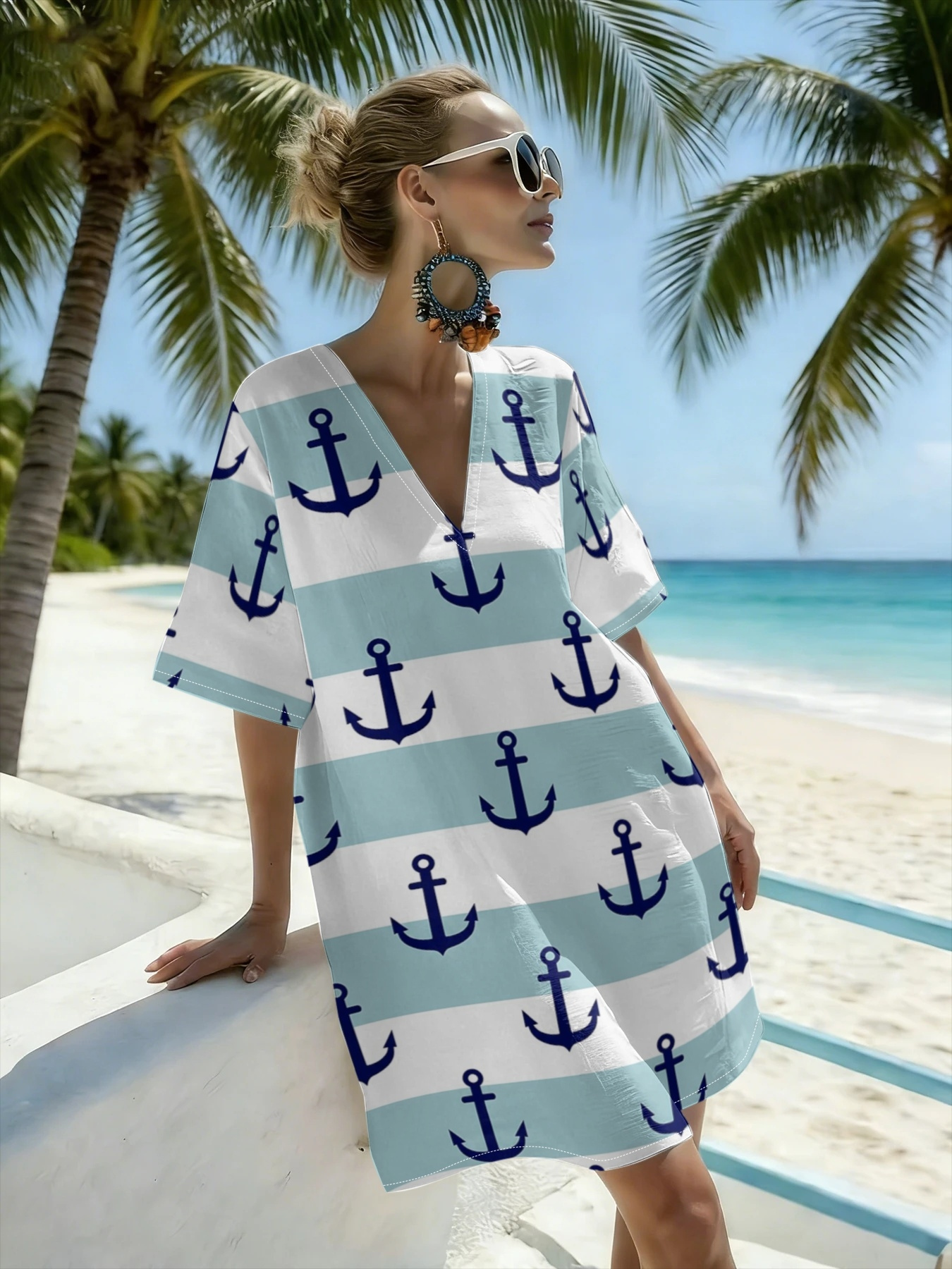 beach cover up t shirt dress CUPSHE Women Mini Summer Dresses Cover Up Floral Top Shirt 3/4 Sleeve Cuff  Tie Button Down Casual Sundress Beach Dress Cover Ups, Blue Floral XS at  Amazon Women's Clothing store