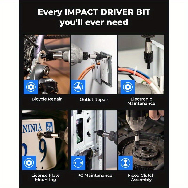 32pcs     set with tamper-proof screwdriver bits, torx/hex/phillips/flathead/ /spade/hex key - heavy-duty impact drill compatible, 1/4 adapter & release tool - for professional & diy projects - organized case included - compatible with electric/impact drivers - ideal for locks, cabinets, appliances, electronics - tamper-resistant screwdriver bits - no power required -   32pcs set with triwing spanner for   - durable construction for Product details 3
