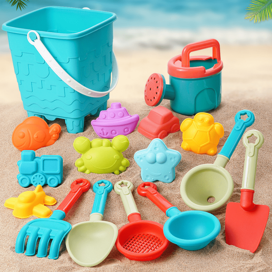 childrens beach toy set baby playing in the water playing with sand digging tools shovel beach bucket the   gift for children random colors and styles