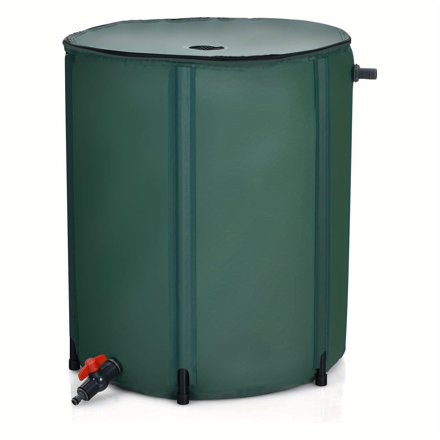 225l Collapsible Rain , Water Storage Container, Portable Rainwater Collection System For W/ Spigot