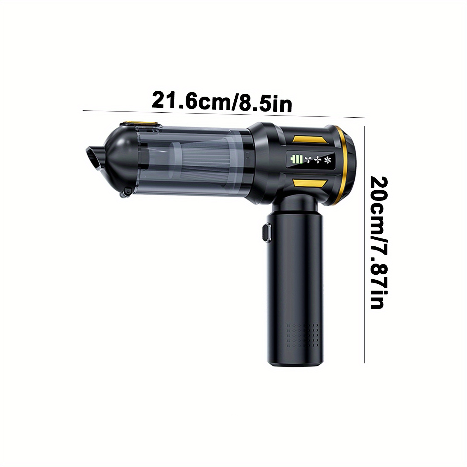  2026 new 20000pa powerful handheld vacuum cleaner battery 4in 1 lightweight vacuum blower vacuum cleaner led display usb rechargeable mini vacuum cleaner for pet hair cleaning with cleaning hoses Product details 3