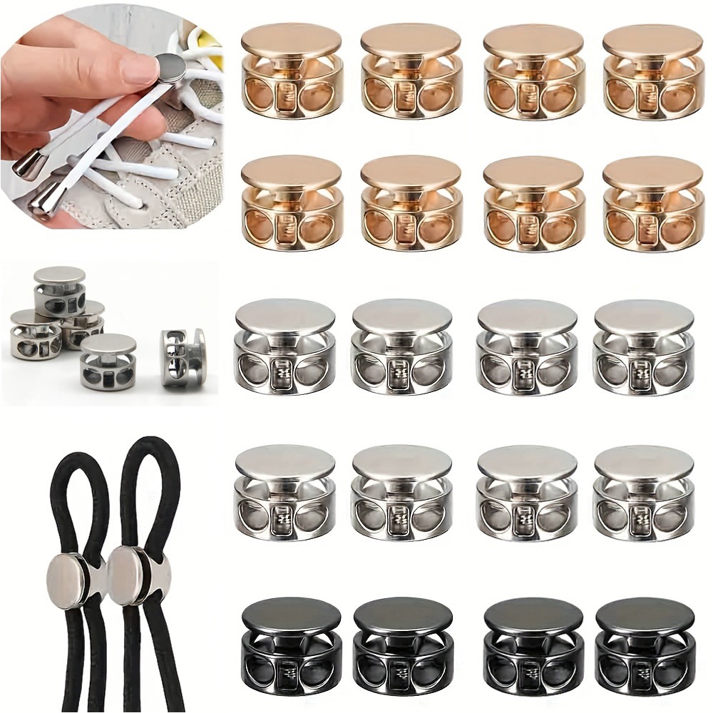 15  adjustment   cylindrical double hole spring   anti slip   rope clip suitable for sports shoes backpacks drawstrings down jackets snap  s clothing essential elastic adjustment  