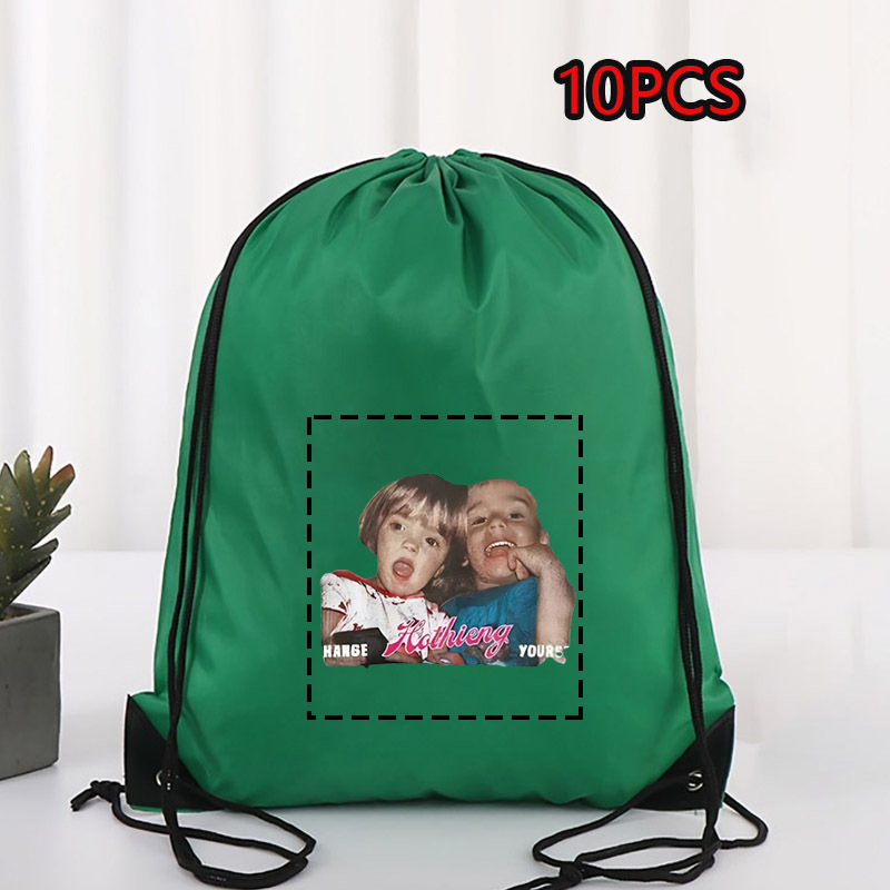 TEMU 10pcs Fashionable Macaron Color Custom Durable Drawstring Backpacks - High Quality Customizable Drawstring Bags Wholesale, Suitable For Outdoor