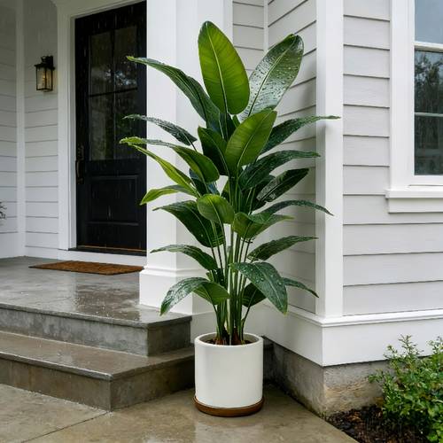 1pc large simulated low maintenance plastic decoration suitable for indoor and outdoor use perfect with garden wedding home office ideal for modern or tropical theme design in hawaii