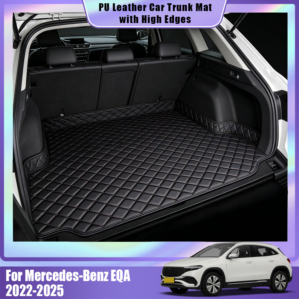TEMU For Mercedesâbenz Eqa 2022-2025 Trunk Mat, Made Of High-quality Pu Leather Material, Protects , Stylish And Durable, A Luxurious Car Accessory,